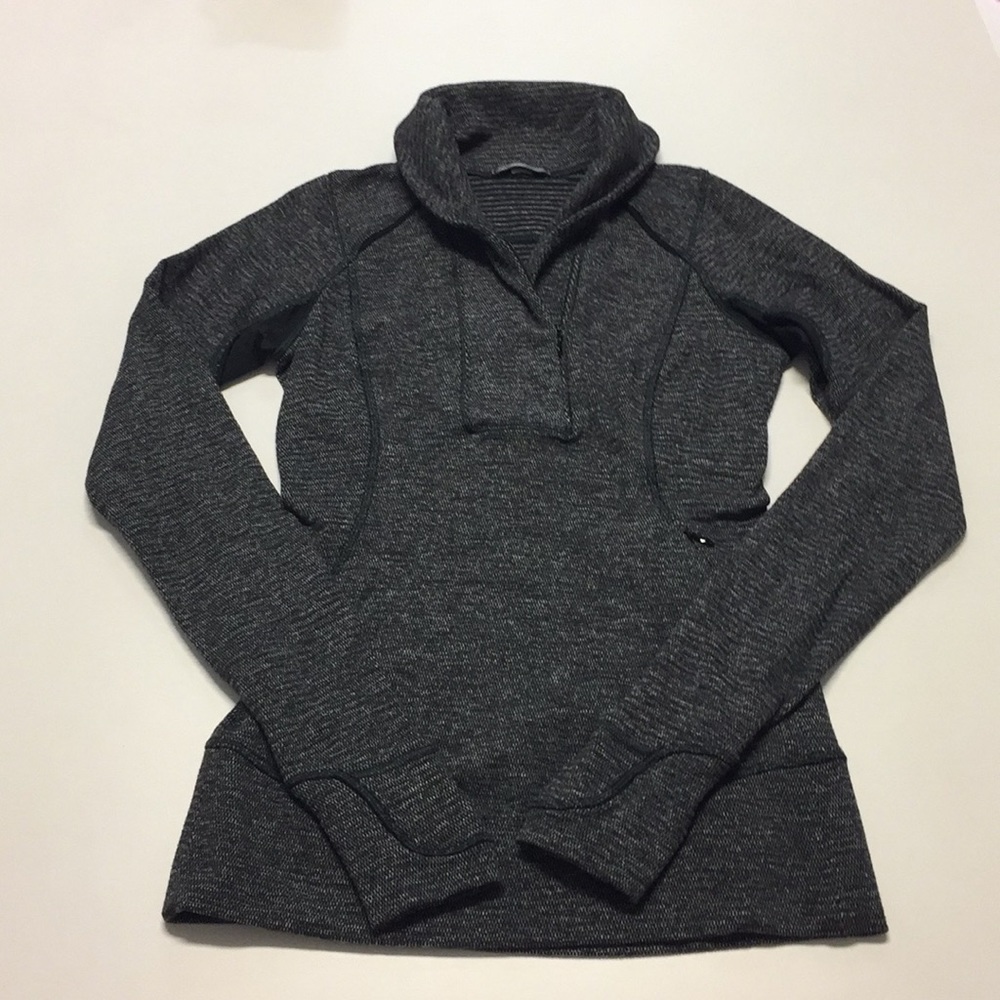 lululemon athletica Dark Gray Long Sleeve Thick Top
